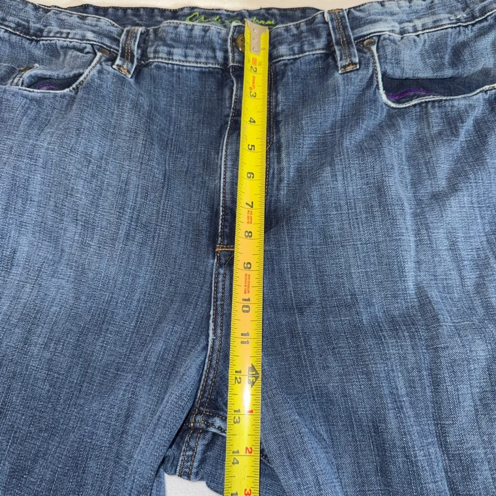 Robert Graham Relaxed Chill Mens Blue Jeans 44x32 Straight Leg Medium Wash Denim